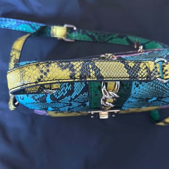 Aldo Vibrant Multicolor Crossbody Bag with Snakeskin Texture - Picture 3 of 6